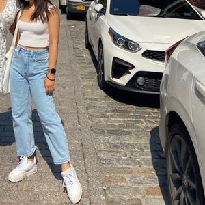 90s relaxed jean abercrombie light wash